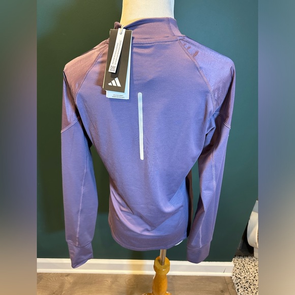 NWT! Adidas Women ULTIMATE SWEATSHIRT Running Carrera IM1881 Shadow Violet XS - Picture 10 of 15